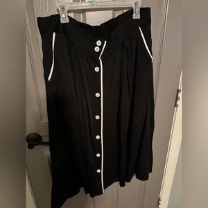 Black and white skirt